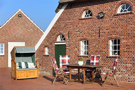 Ferienwohnung im Landhaus „Eulennest“ - Terrasse