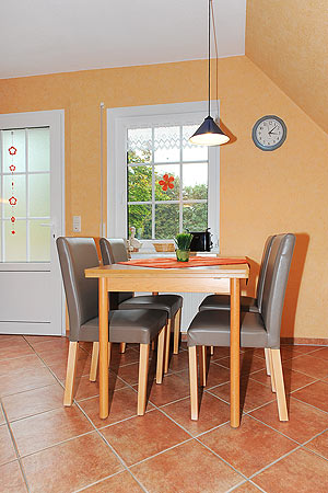 Ferienwohnung - Wohnzimmer mit integriertem Küchenbereich