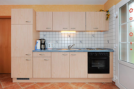 Ferienwohnung - Wohnzimmer mit integriertem Küchenbereich