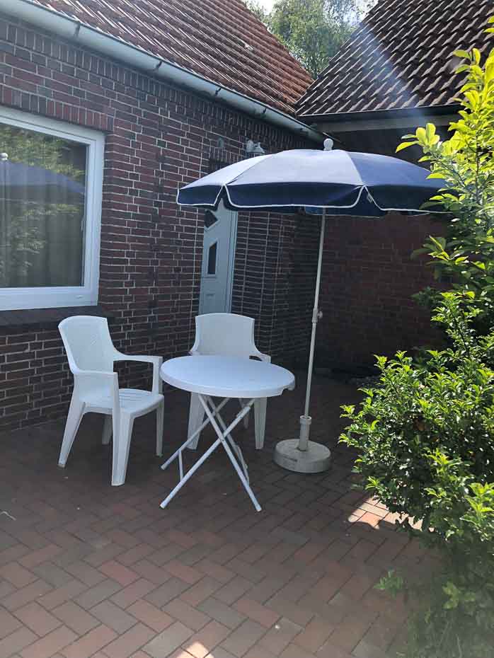 Ferienwohnung „Nordmoor“ - Terrasse
