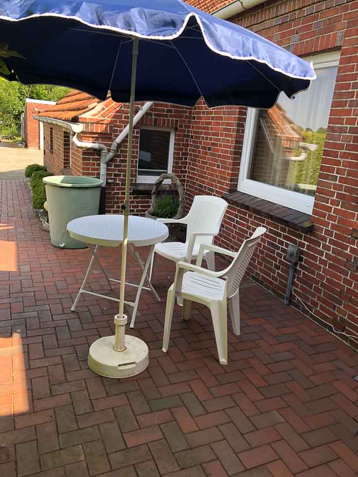 Ferienwohnung „Nordmoor“ - Terrasse