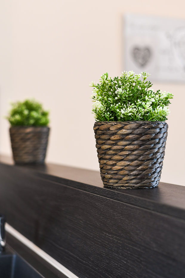 Ferienwohnung „Rehblick“ - Wohnzimmer mit integriertem Küchenbereich