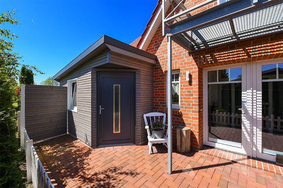 Ferienwohnung 2 - Verschließbarer Fahrradschuppen mit Lademöglichkeit