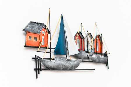 Ferienwohnung 1 - Wohnzimmer mit integriertem Küchenbereich