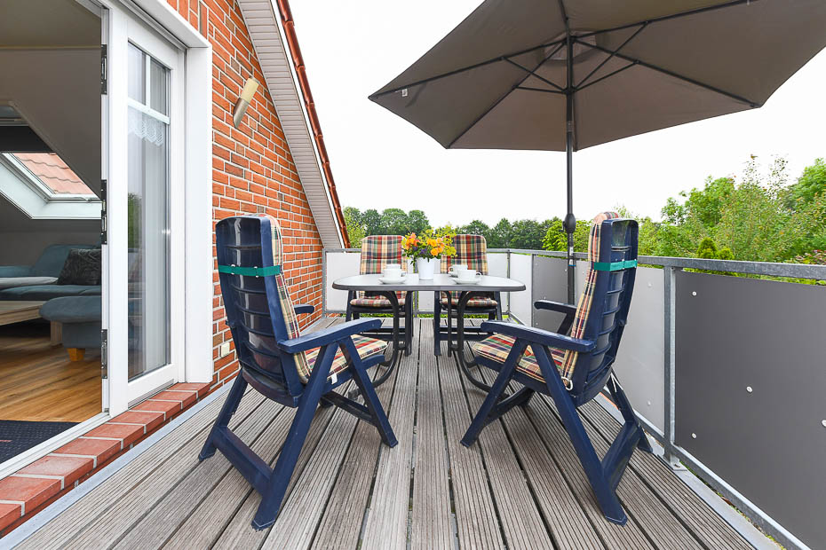 Ferienwohnung 2 - Balkon Richtung Süden
