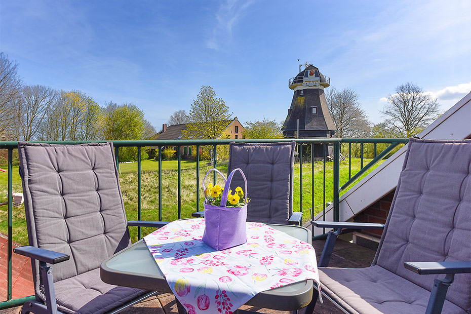 Ferienwohnung „Mühlenblick“ - Balkon