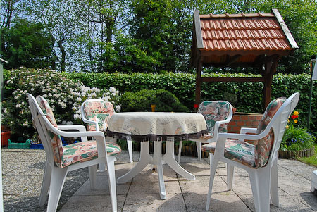 Ferienwohnung „Möwe“ - Terrasse