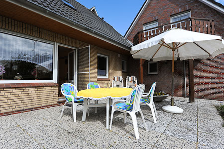 Ferienwohnung „Seehund“ - Terrasse