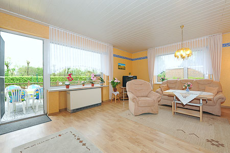 Ferienwohnung „Seehund“ - Wohnzimmer