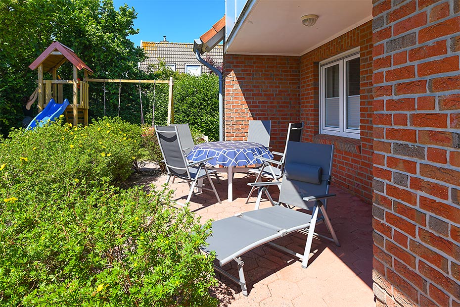 Ferienwohnung 4c - Terrasse