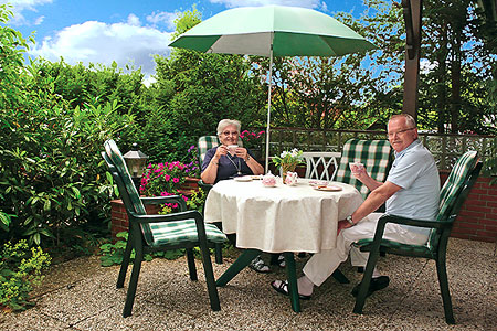 Ferienwohnung „Unten“ - Terrasse