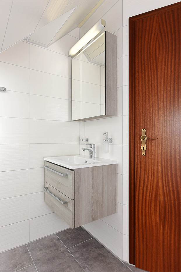 Ferienwohnung „Nordlicht“ - Badezimmer