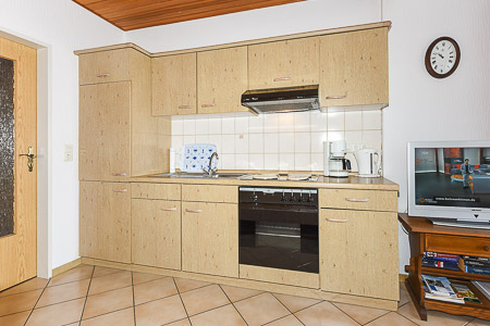 Ferienwohnung I - Wohnzimmer mit integriertem Küchenbereich