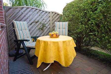 Ferienwohnung II - Terrasse