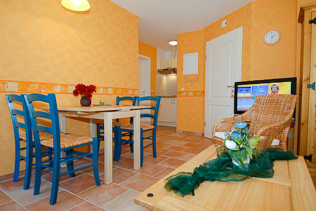 Ferienwohnung „Krabbe“ - Wohnzimmer