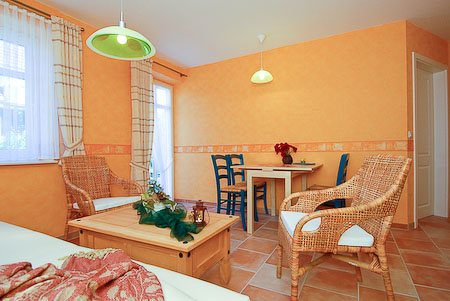 Ferienwohnung „Krabbe“ - Wohnzimmer