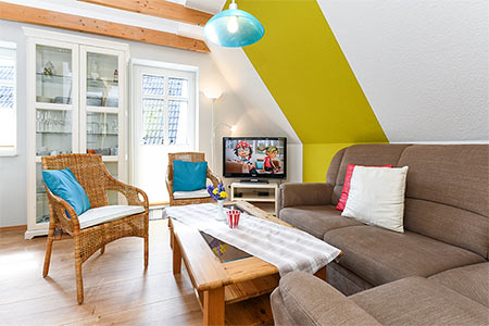 Ferienwohnung „Leuchtturm“ - Wohnzimmer