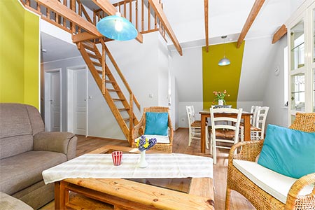 Ferienwohnung „Leuchtturm“ - Wohnzimmer