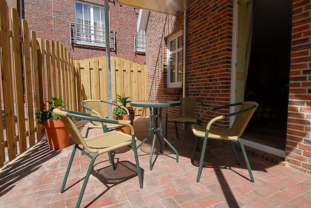 Ferienwohnung „Muschel“ - Terrasse