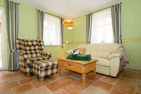 Ferienwohnung „Muschel“ - Wohnzimmer