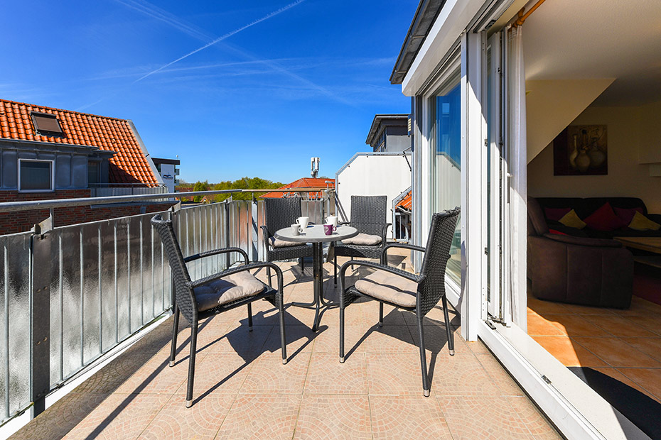 Ferienwohnung „Meeresleuchten“ - Balkon