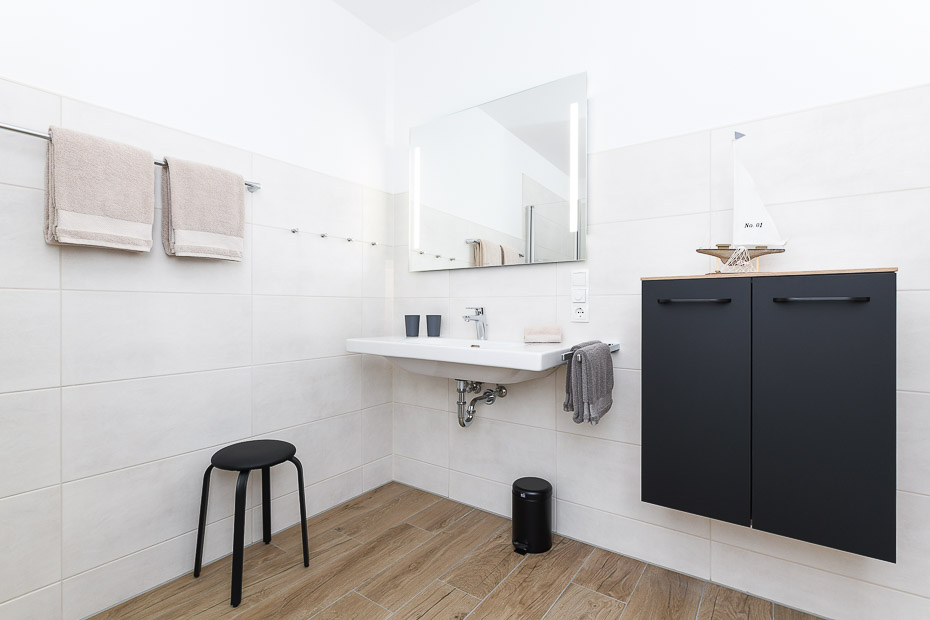 Ferienwohnung „Leege Groden“ - Badezimmer