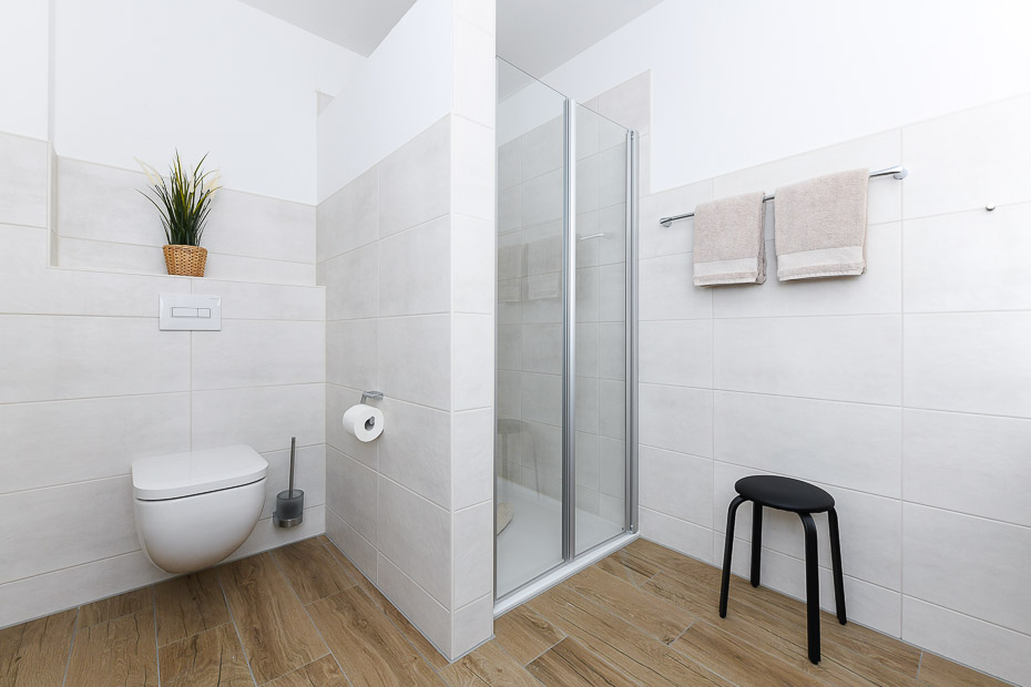 Ferienwohnung „Leege Groden“ - Badezimmer