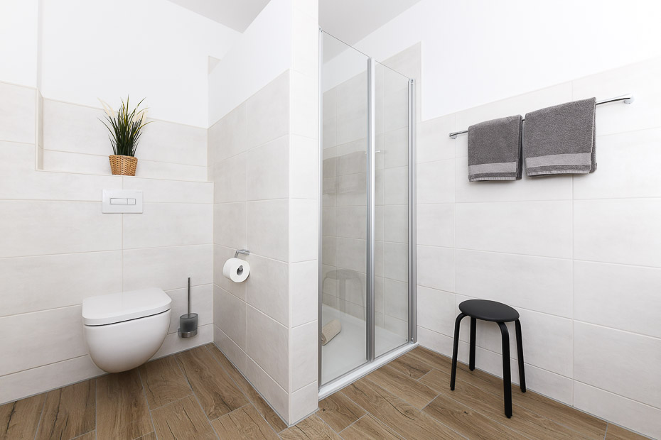 Ferienwohnung „Marschland“ - Badezimmer