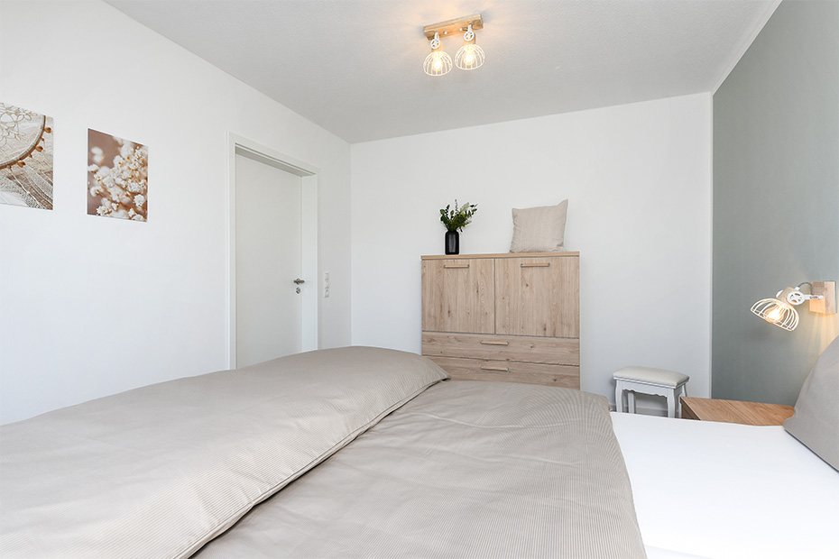 Ferienwohnung „Rapsblüte“ - Schlafzimmer