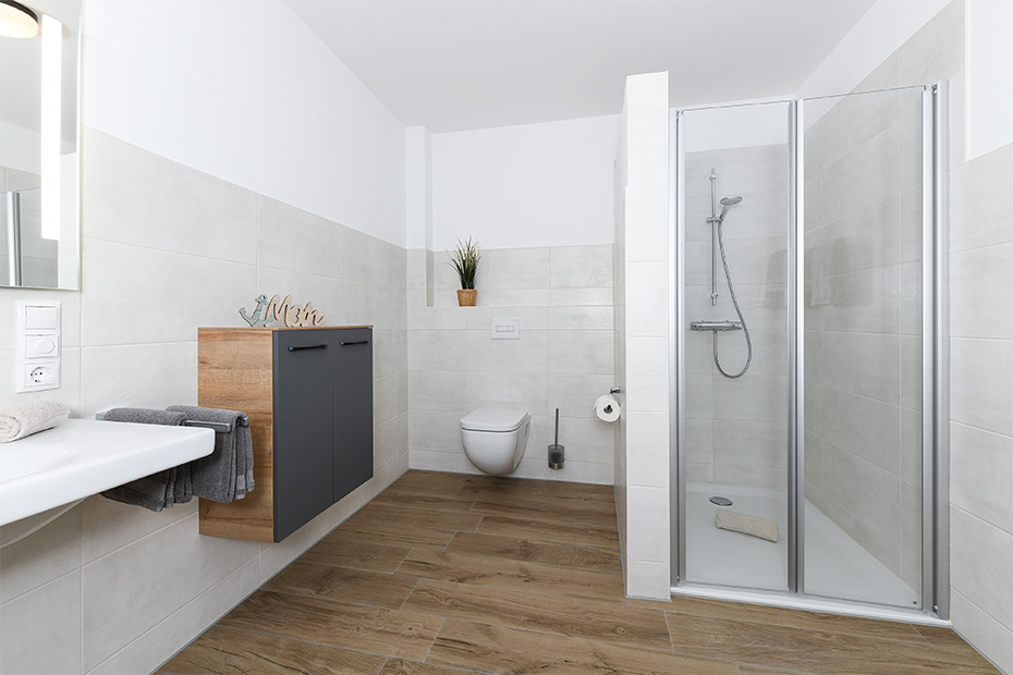 Ferienwohnung „Teetied“ - Badezimmer