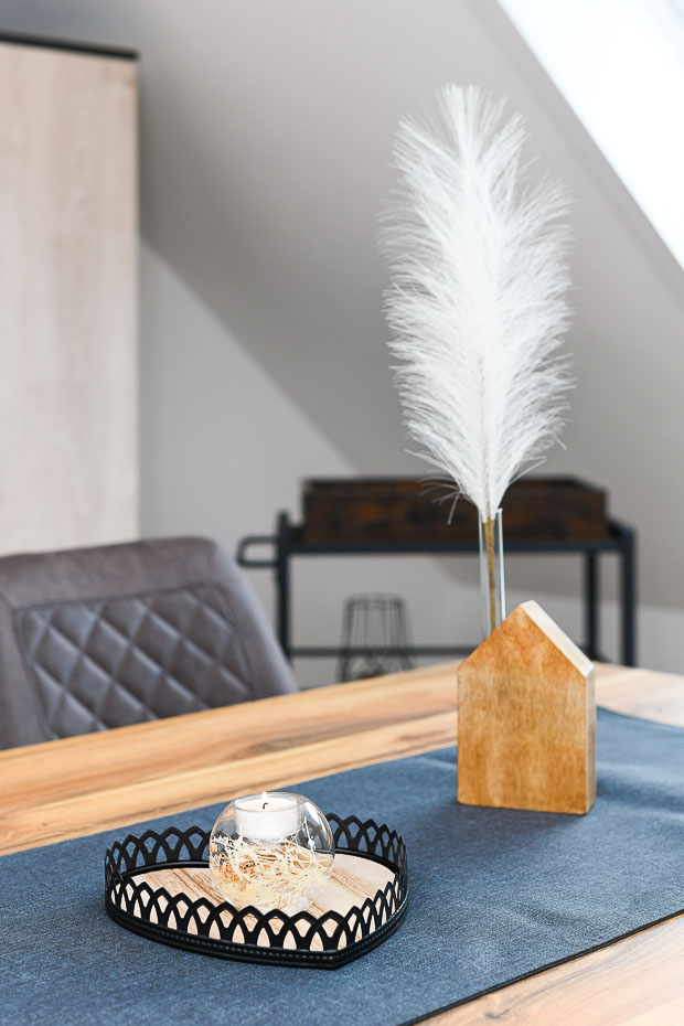 Ferienwohnung „Upkammer“ - Wohnzimmer mit integriertem Küchenbereich