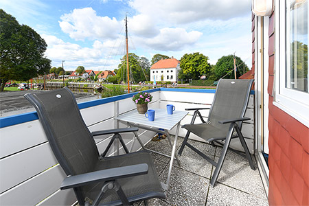 Ferienwohnung „Hafenmelodie“ - Balkon