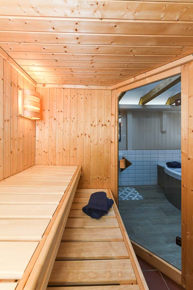 Ferienhaus „Dohlennest“ - Badezimmer mit Sauna