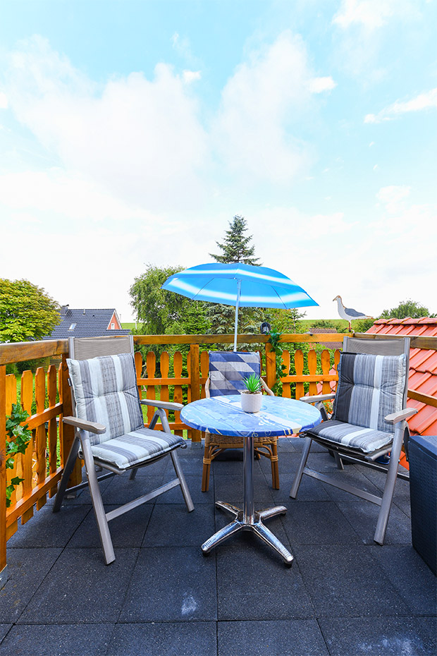 Ferienwohnung „Haus Seemöwe“ - Balkon