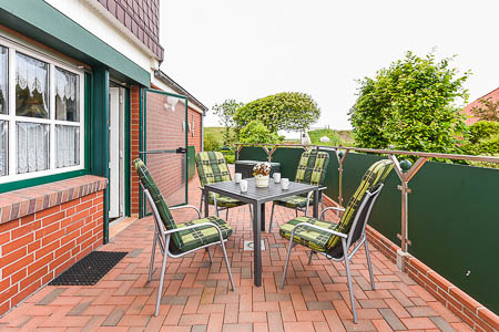 Ferienwohnung „Deichtor“ - Terrasse
