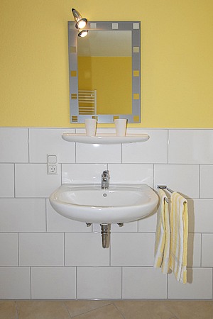 Ferienwohnung „Kegelrobbe“ - Badezimmer