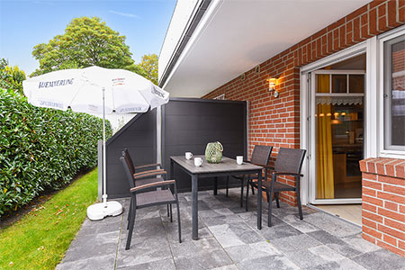 Ferienwohnung „Seehund“ - Terrasse