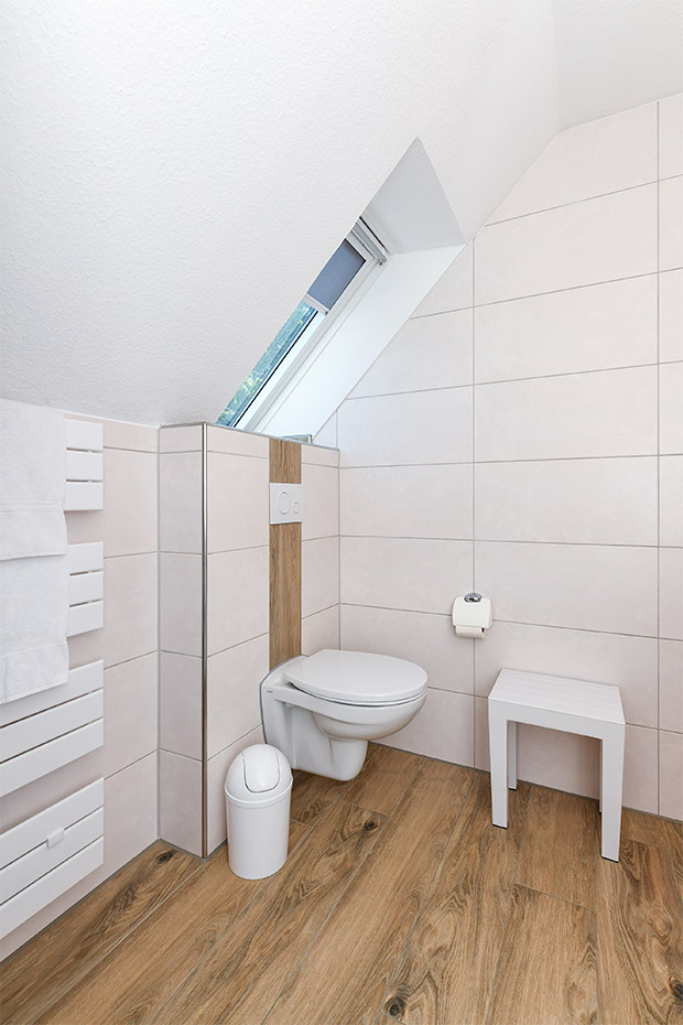 Ferienwohnung „Wattwurm“ - Badezimmer