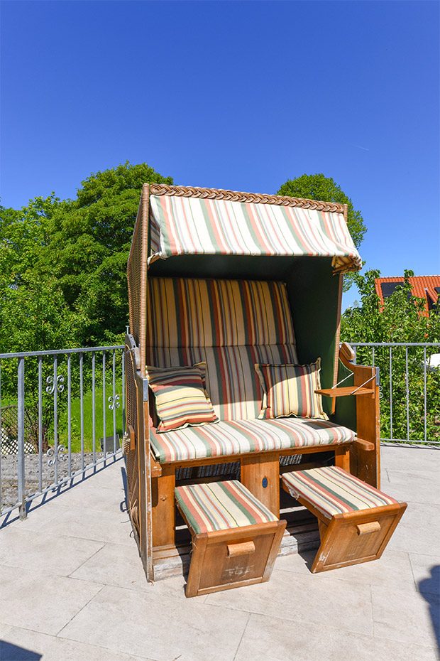 Ferienwohnung „Wattwurm“ - Balkon
