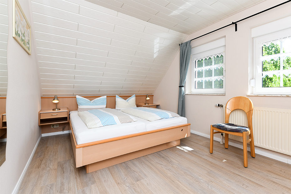 Ferienwohnung „Wattwurm“ - Schlafzimmer