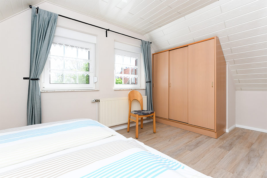 Ferienwohnung „Wattwurm“ - Schlafzimmer