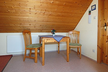Apartment „Seeadler“ - Wohn- und Schlafraum mit integriertem Küchenbereich