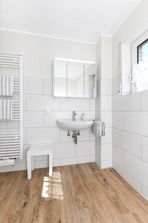 Ferienwohnung „Austernfischer“ - Badezimmer