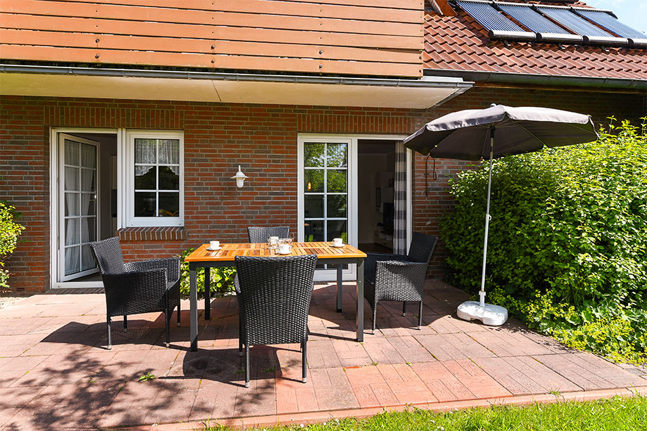 Ferienwohnung „Austernfischer“ - Terrasse