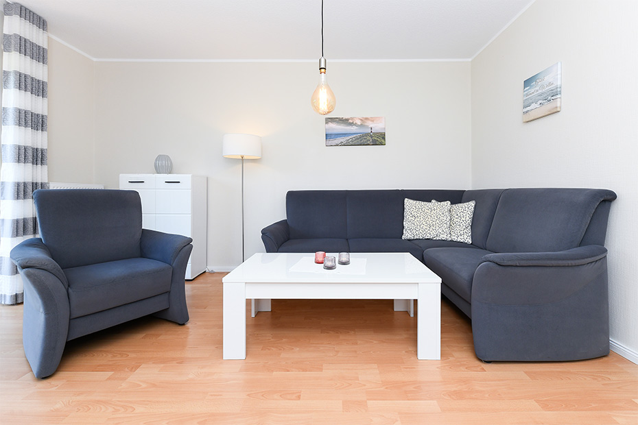 Ferienwohnung „Austernfischer“ - Wohnzimmer