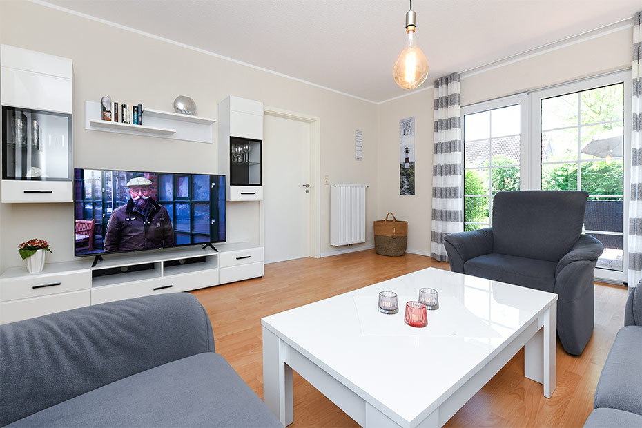 Ferienwohnung „Austernfischer“ - Wohnzimmer