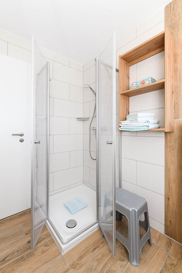 Ferienwohnung „Silbermöwe“ - Badezimmer