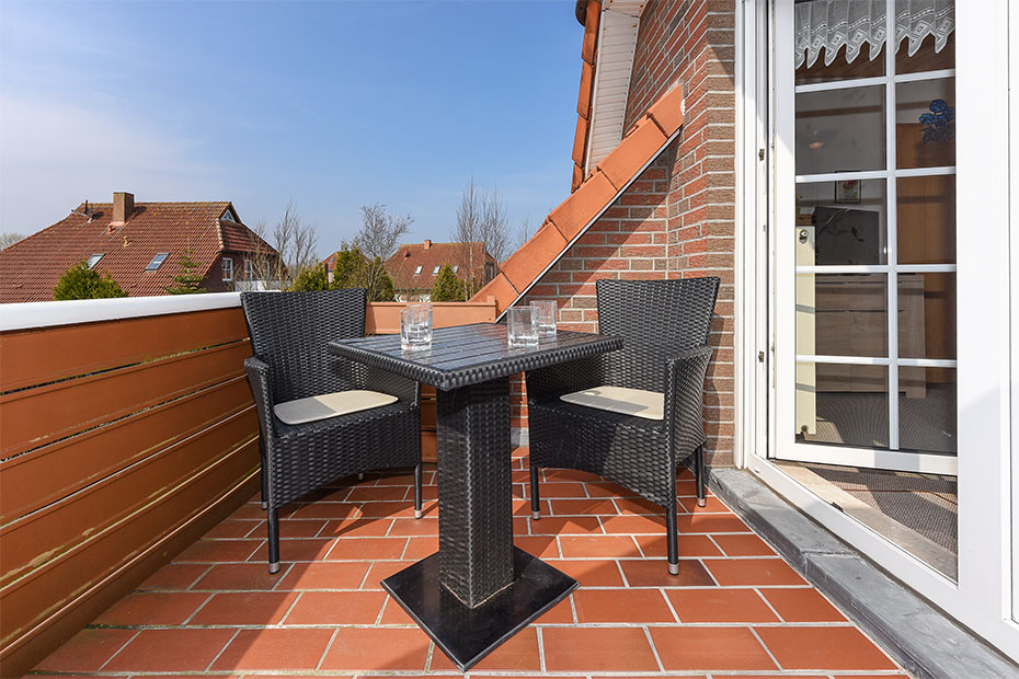 Ferienwohnung „Silbermöwe“ - Balkon