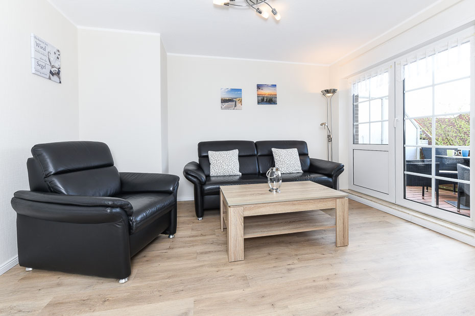 Ferienwohnung „Silbermöwe“ - Wohnzimmer