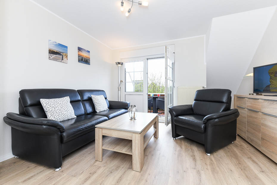 Ferienwohnung „Silbermöwe“ - Wohnzimmer